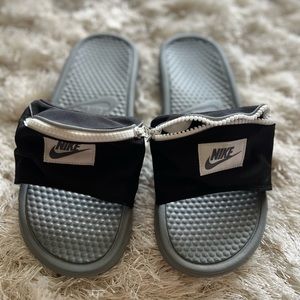 Nike Slides with Zipper